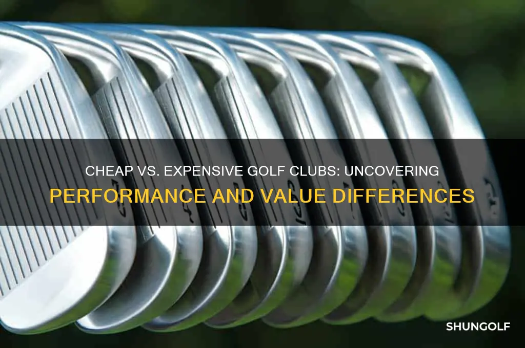 what is the difference between cheap and expensive golf clubs