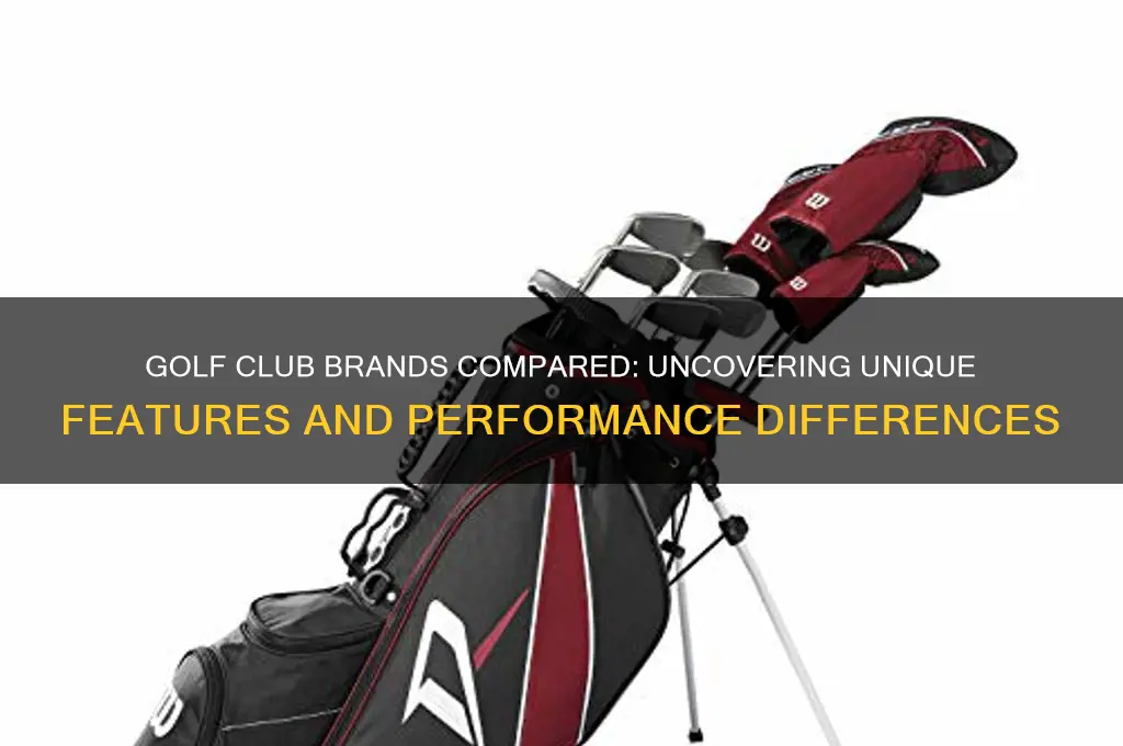 what is the difference between golf club brands