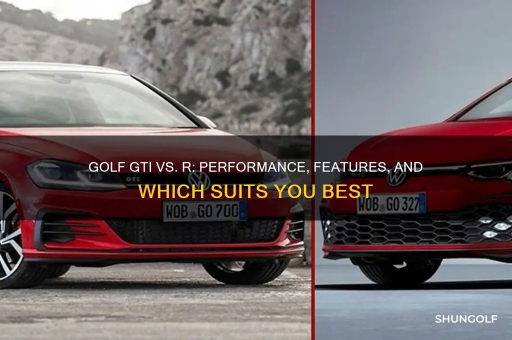 what is the difference between golf gti and r