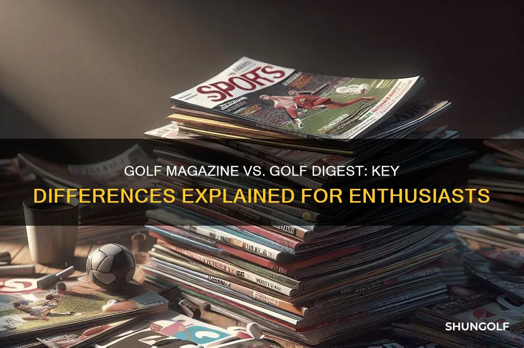 what is the difference between golf magazine and golf digest