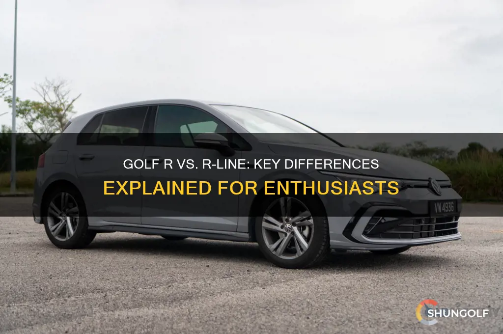 what is the difference between golf r and r line