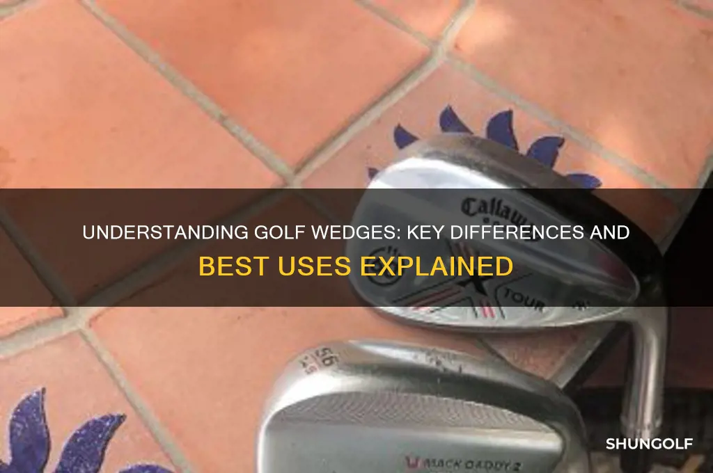 what is the difference between golf wedges