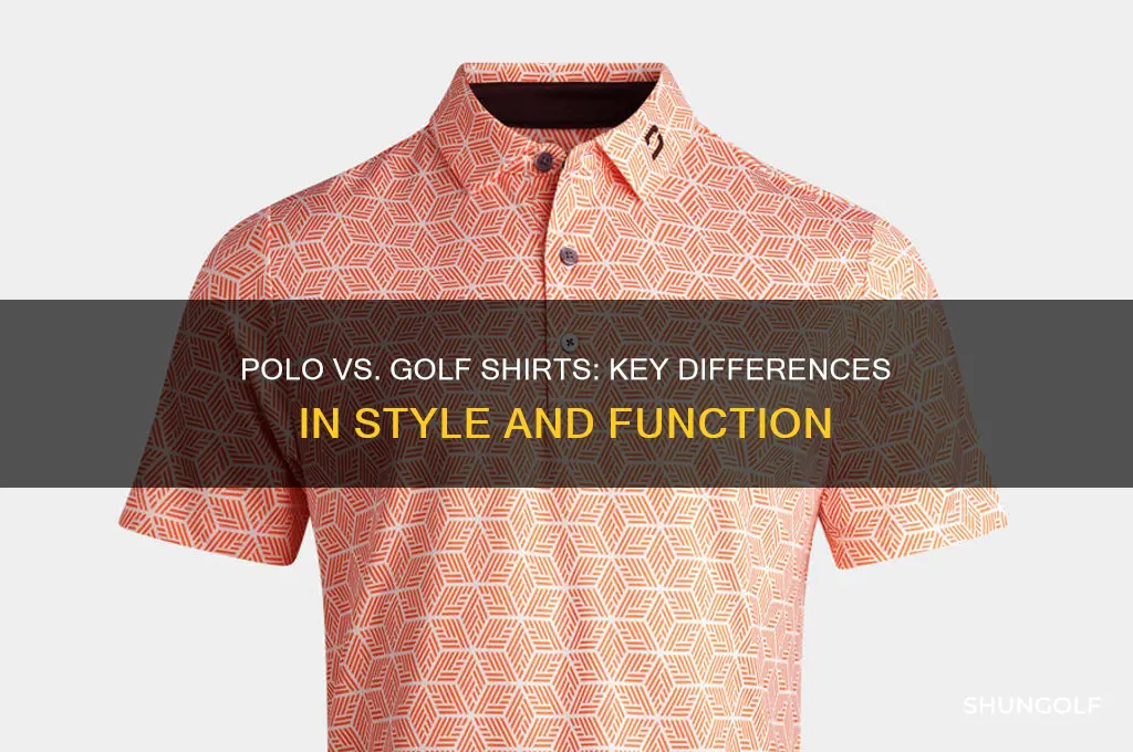 what is the difference between polo and golf shirts