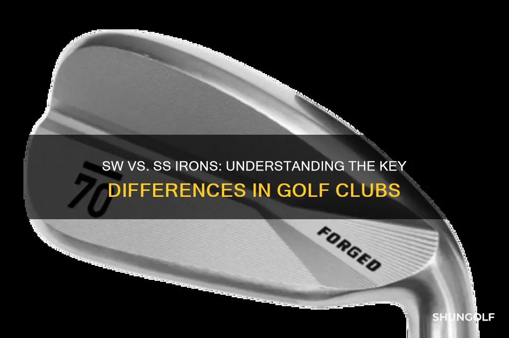 what is the difference between sw and ss irons golf