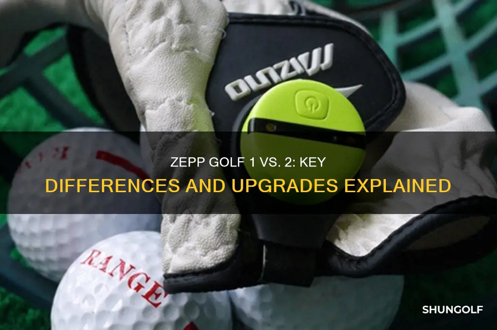 what is the difference between zepp golf 1 and 2