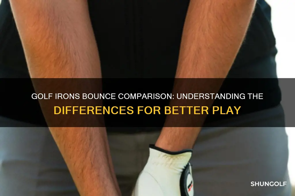 what is the difference in bounce between golf irons
