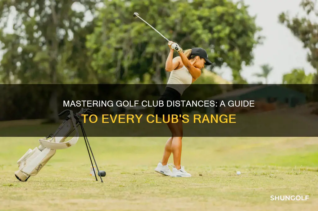 what is the distance for each golf club