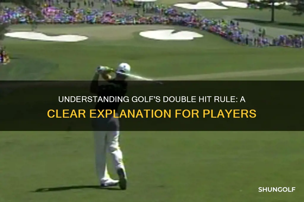 what is the double hit rule in golf