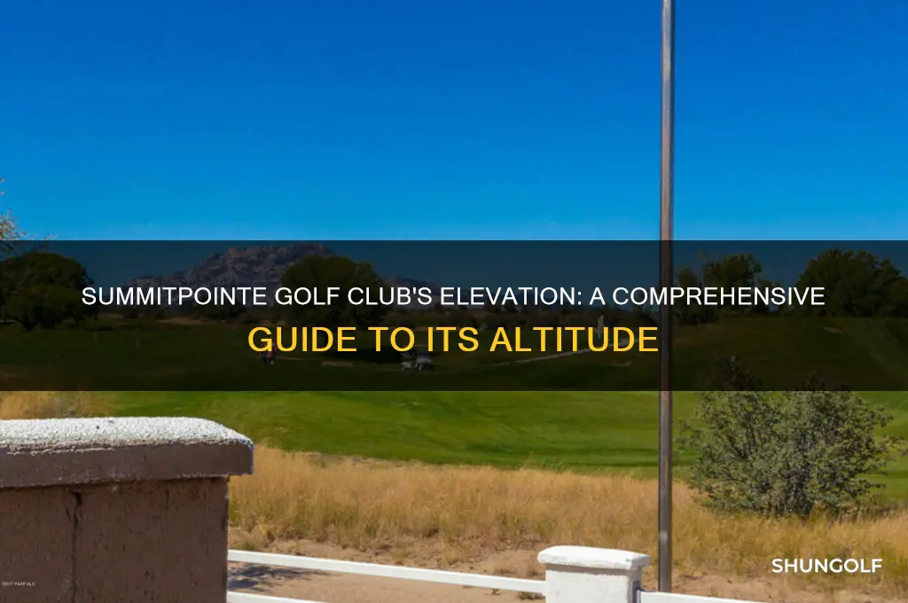 what is the elevation of summitpointe golf club
