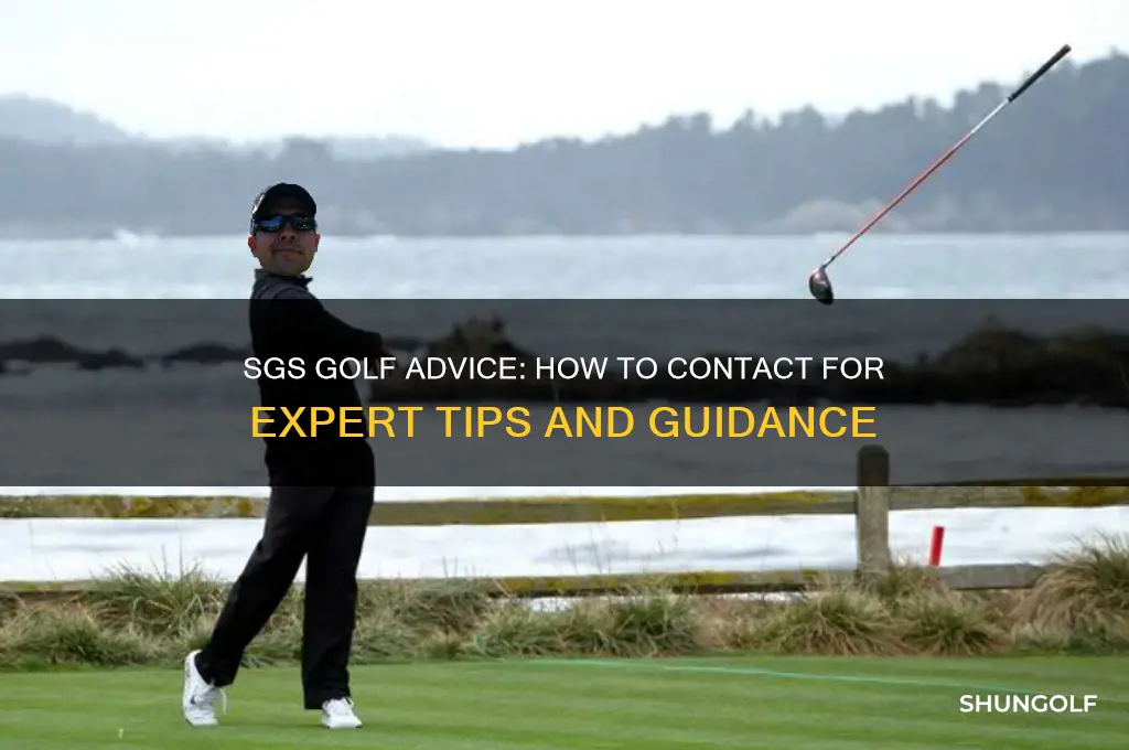what is the email for sgs golf advice