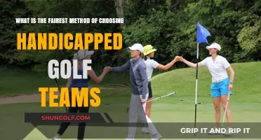Fairest Handicap Golf Team Selection: Balancing Skill and Equity