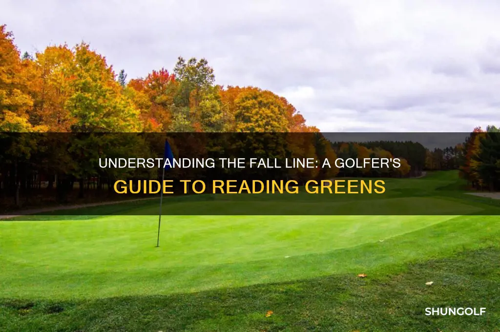 what is the fall line in golf