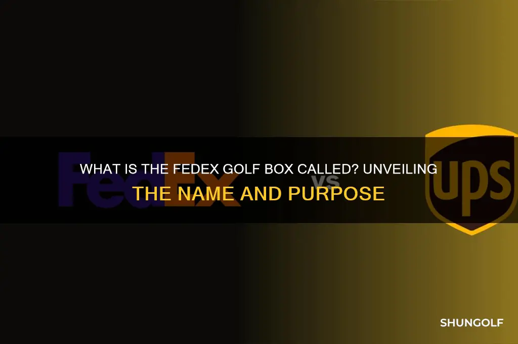 what is the fedex golf box called