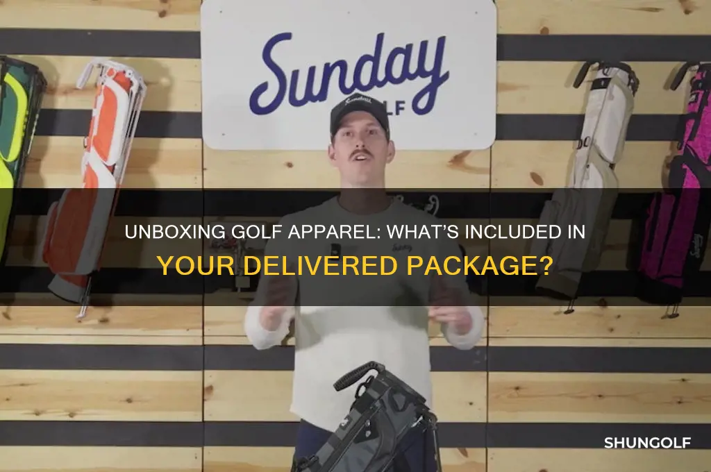 what is the golf apparel packaged and delivered to me