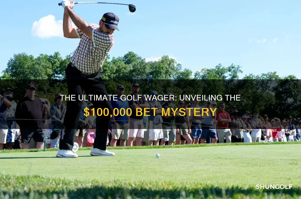 what is the golf bet of 100 000
