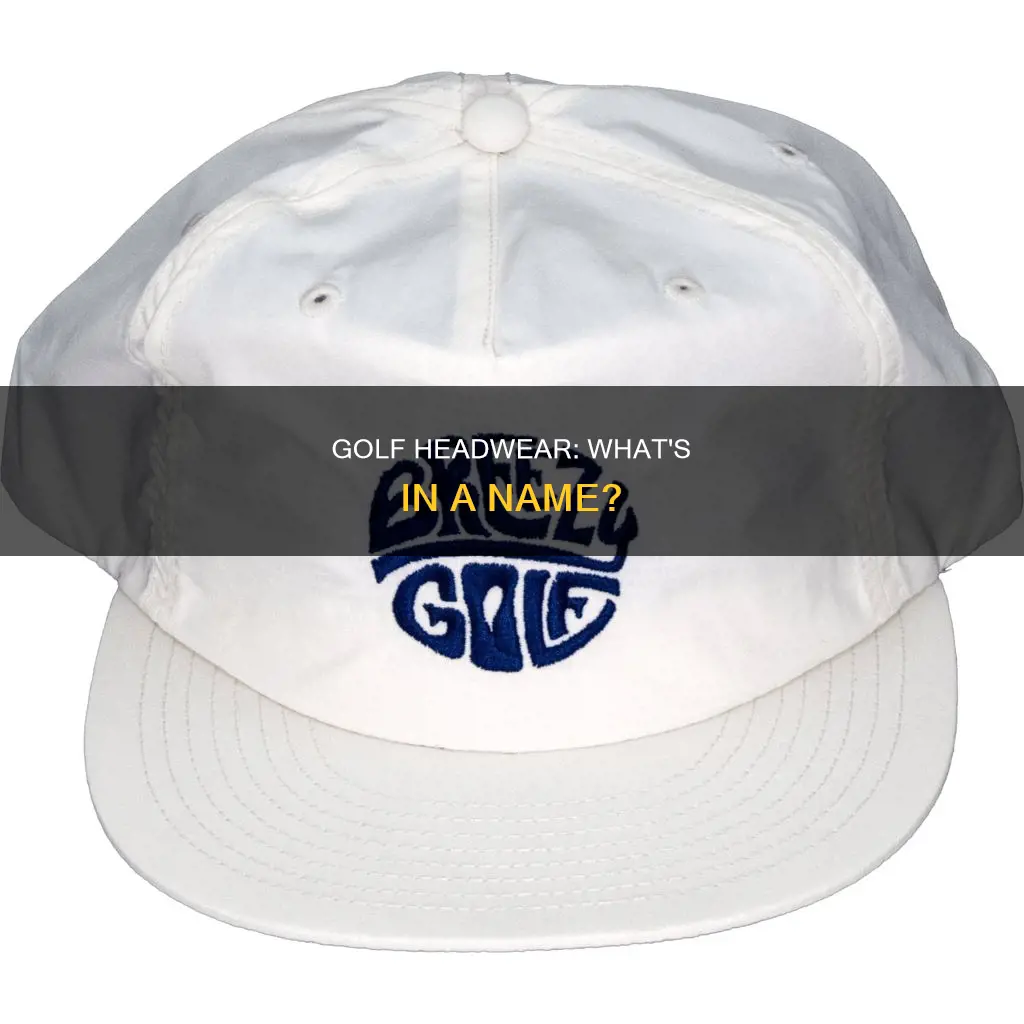 what is the golf hat called