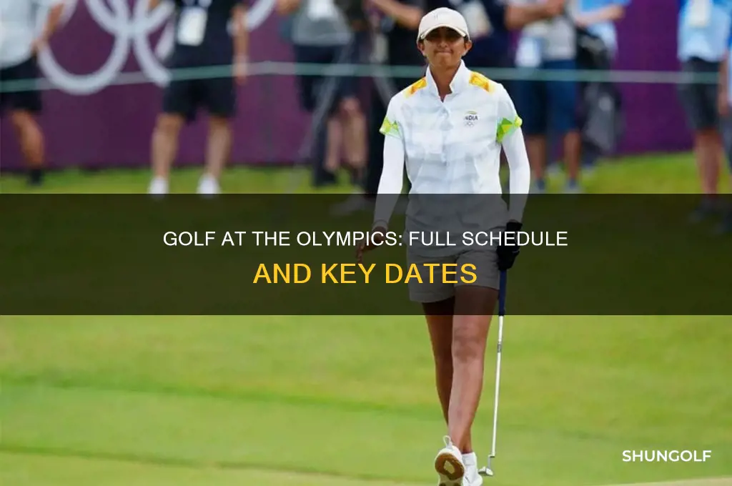 what is the golf schedule for the olympics