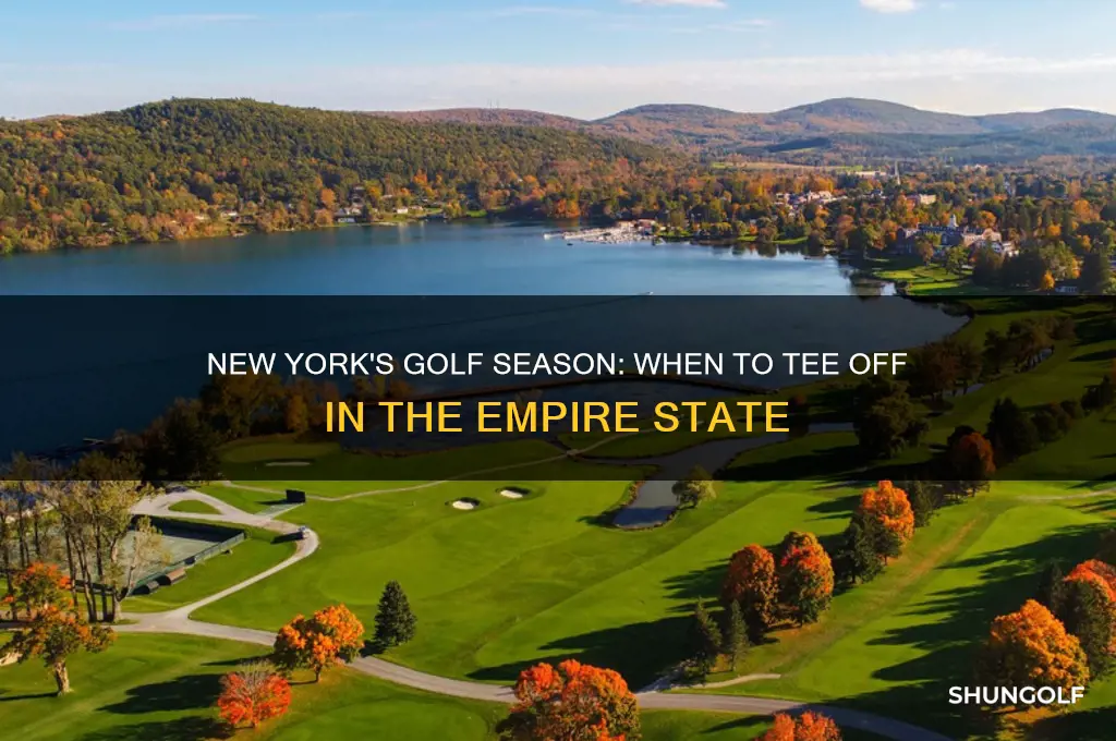 what is the golf season in new york