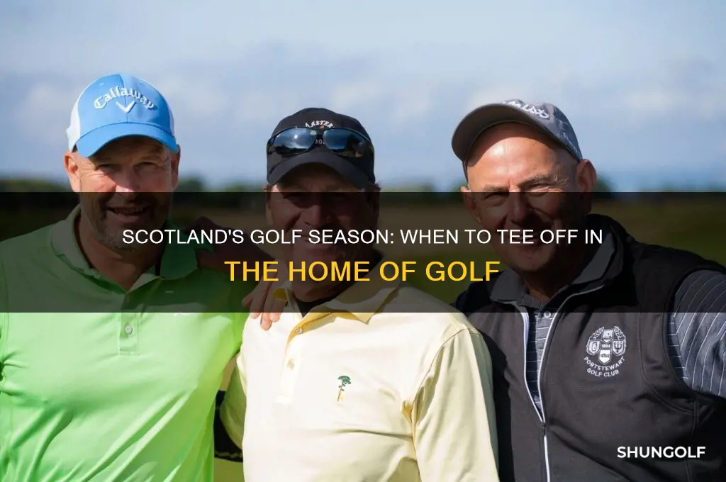 what is the golf season in scotland