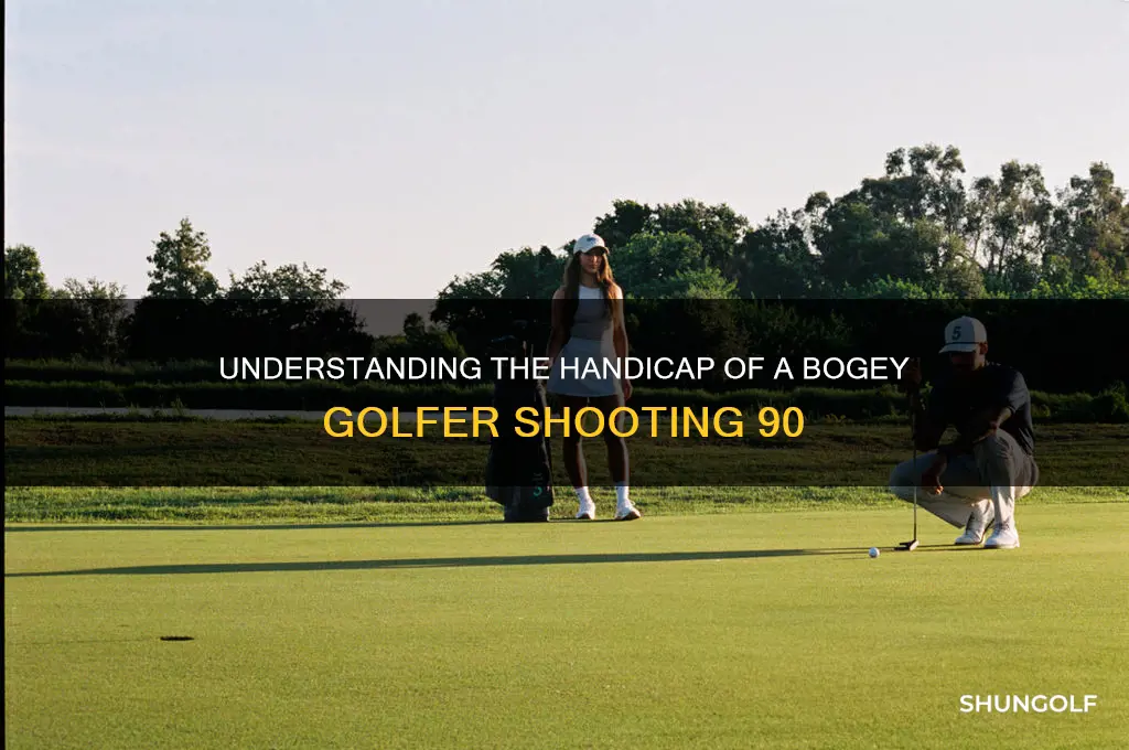 what is the handicap of a bogey golfer 90