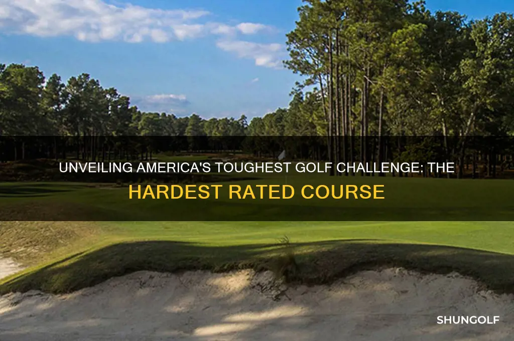 what is the hardest rated golf coarse in the us