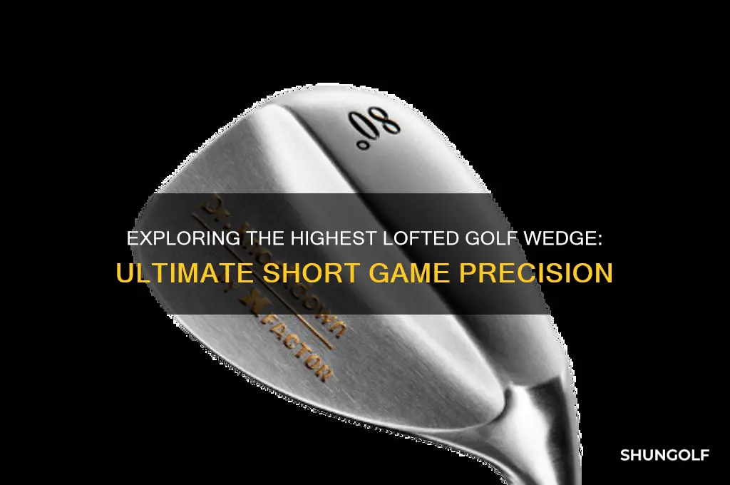 what is the highest degree golf wedge