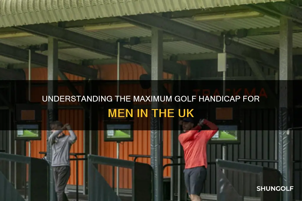 what is the highest golf handicap for a man uk