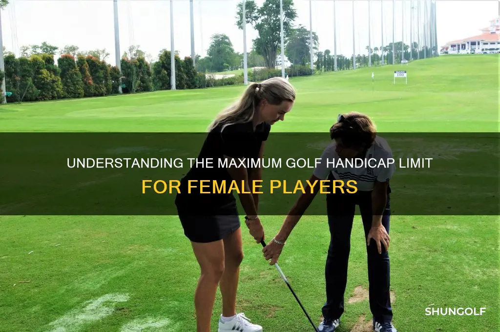 what is the highest golf handicap for a woman