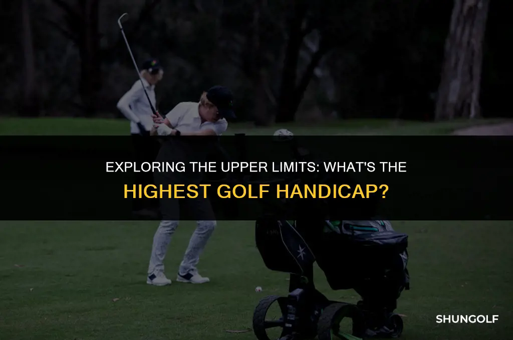 what is the highest golf handicap you can have