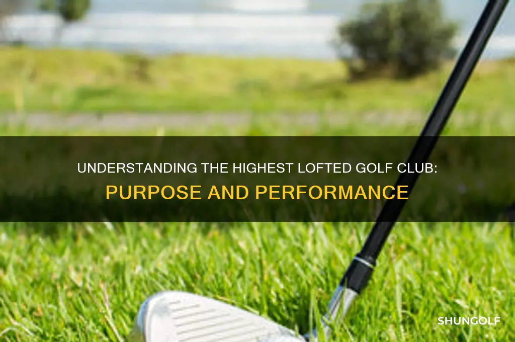 what is the highest lofted golf club