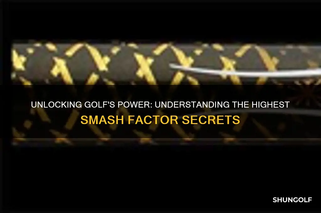 what is the highest smash factor in golf