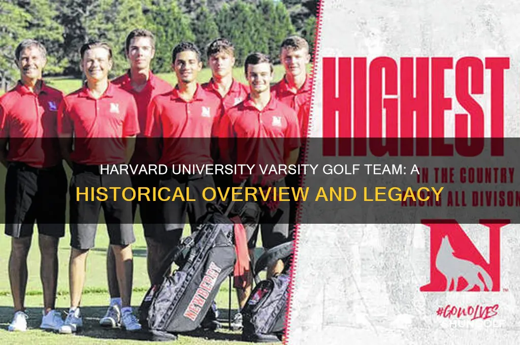 what is the history of harvard university varsity golf team