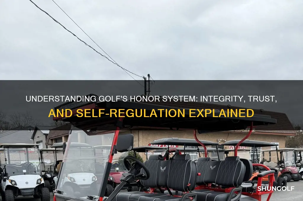 what is the honor system in golf