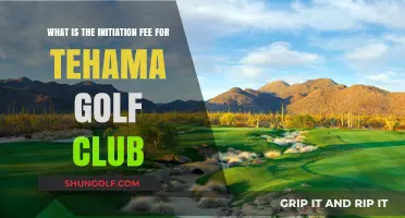 Tehama Golf Club Initiation Fee: What You Need to Know