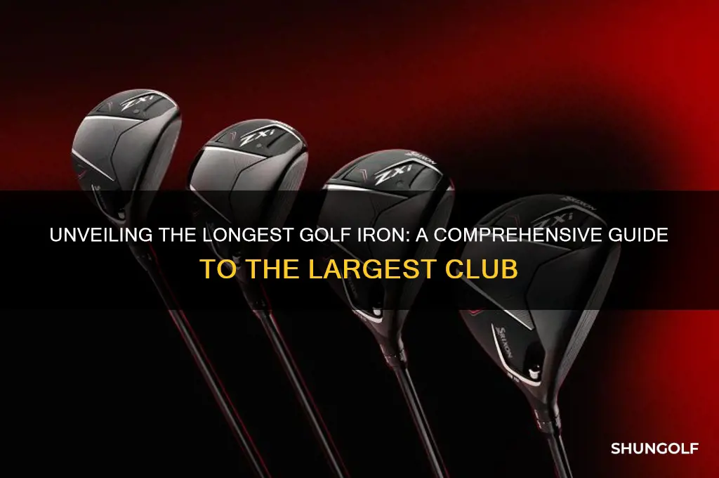 what is the largest golf iron