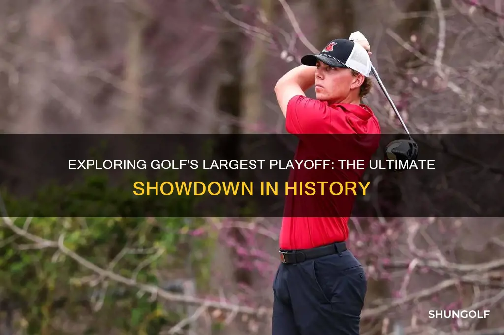 what is the largest playoff in golf