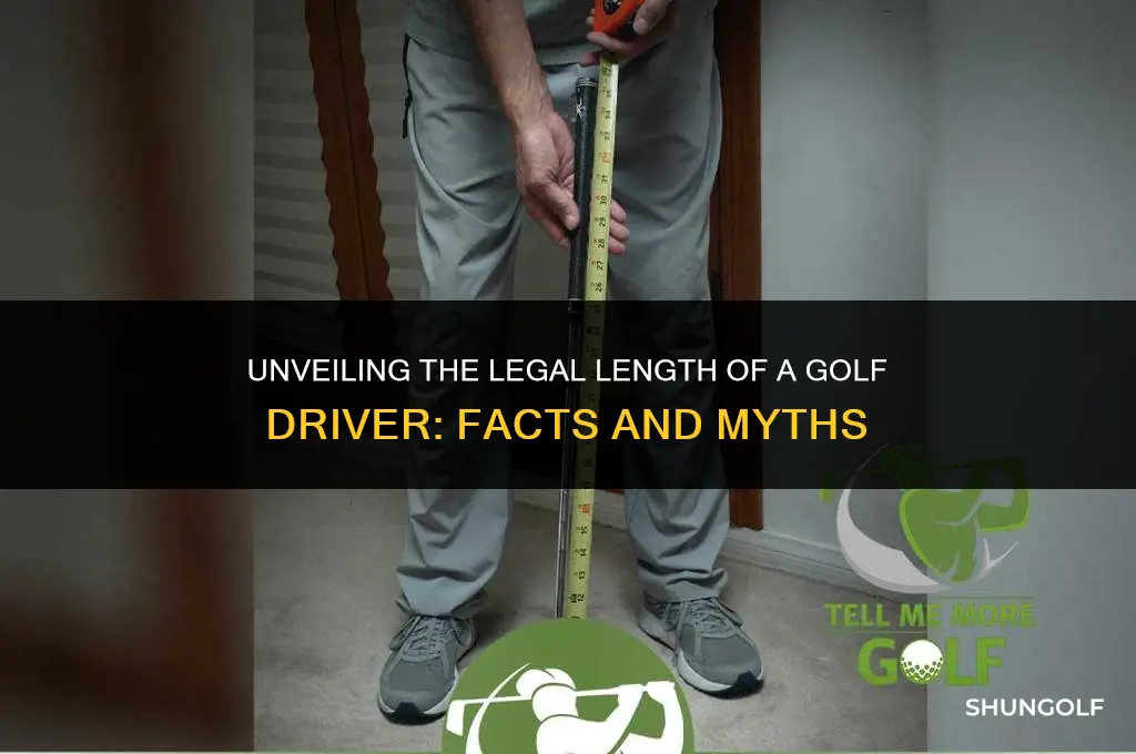 what is the legal length of a golf driver