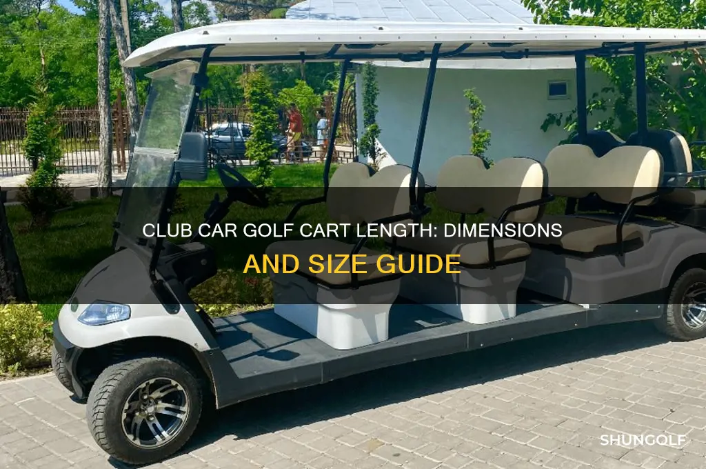 what is the length of a club car golf cart