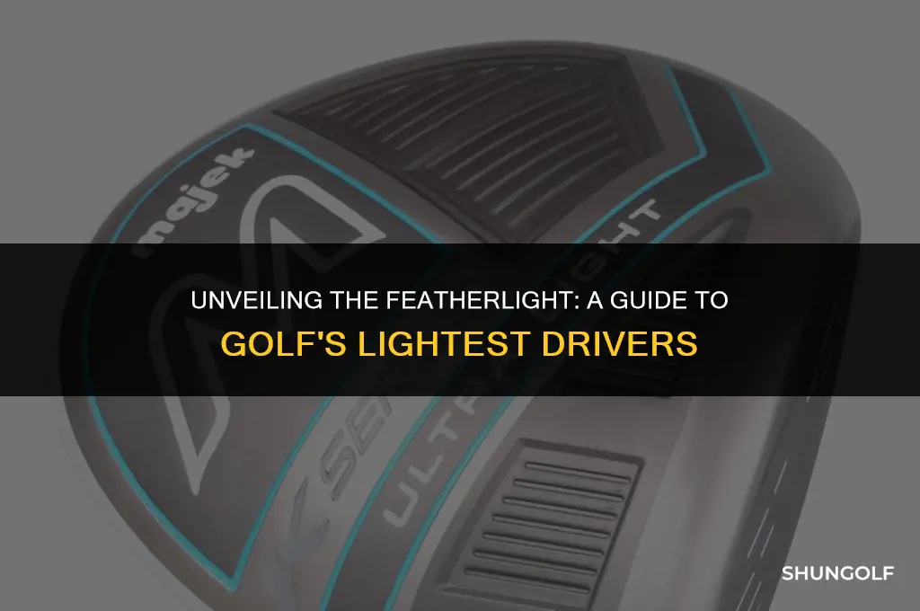 what is the lightest driver in golf