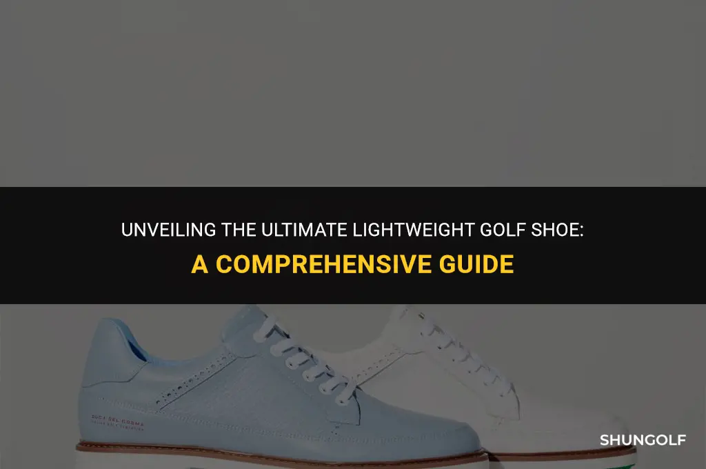what is the lightest golf shoe