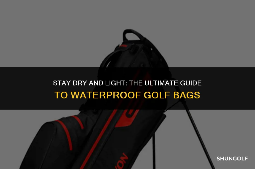 what is the lightest waterproof golf bag