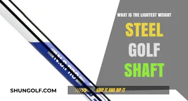 Unveiling the Lightest Steel Golf Shaft: A Game-Changer for Golfers