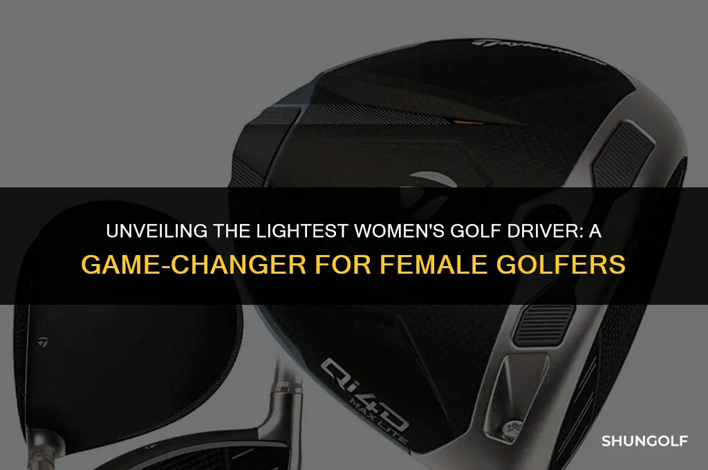 what is the lightest weight womens golf driver