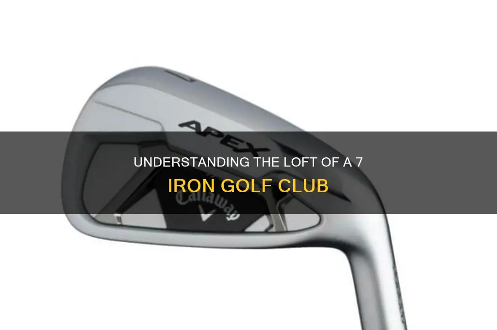 what is the loft of a 7 iron golf club