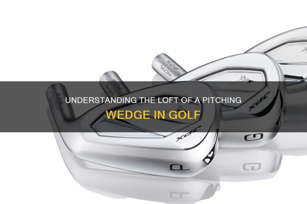 what is the loft of a pitching wedge in golf