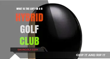 Understanding the Loft Angle on a 6 Hybrid Golf Club