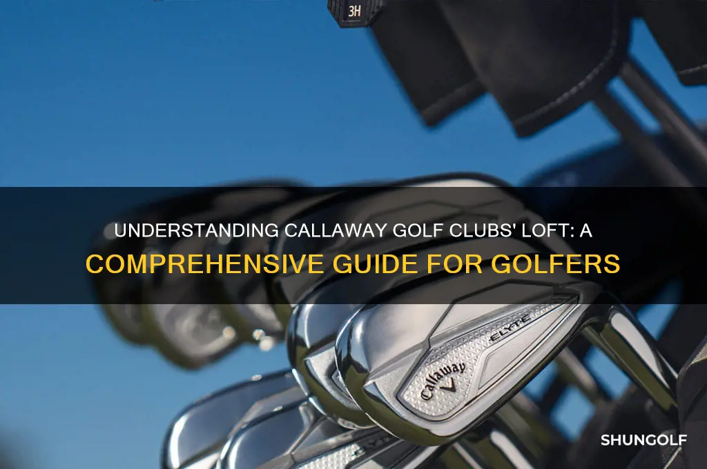what is the loft on callaway golf clubs