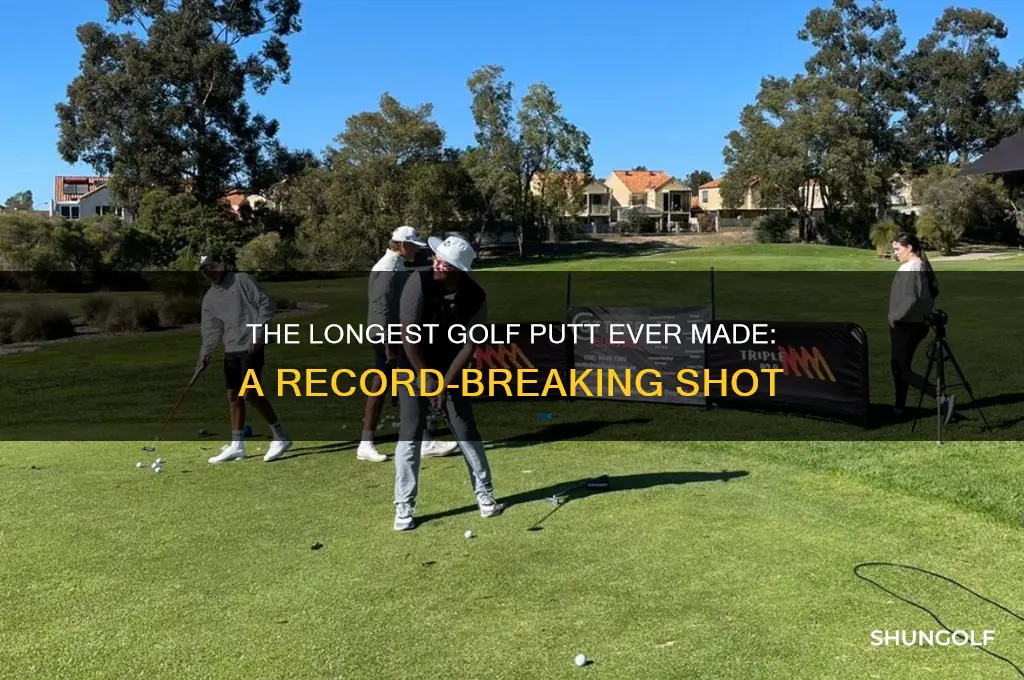 what is the longest golf putt ever made