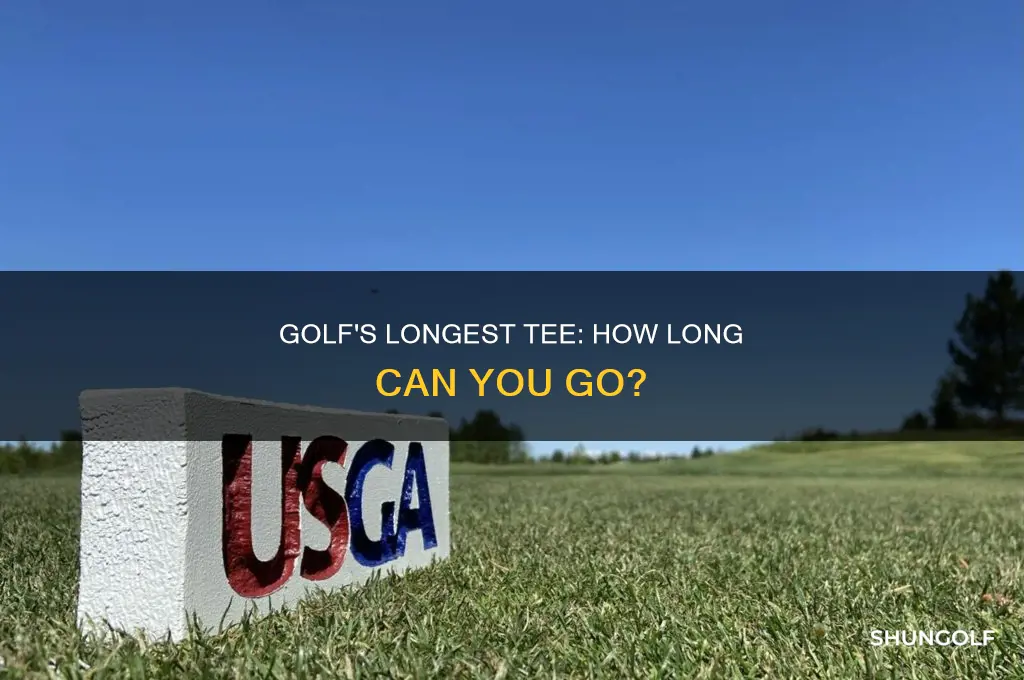 what is the longest golf tee