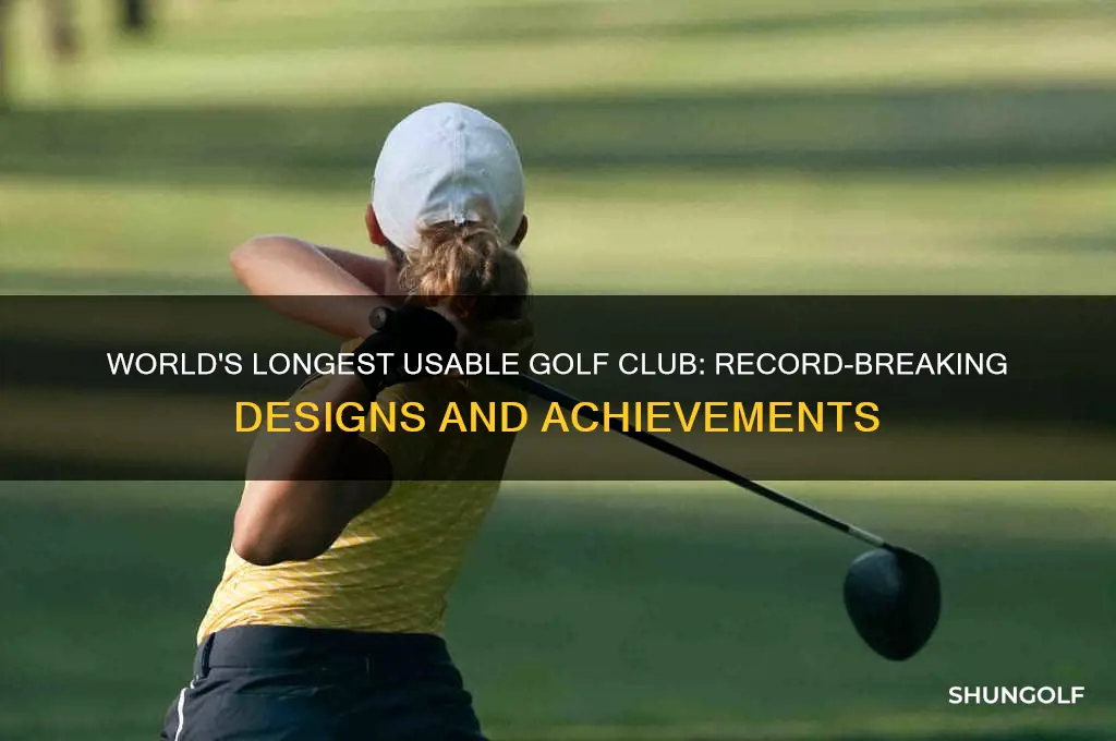 what is the longest usable golf club world records